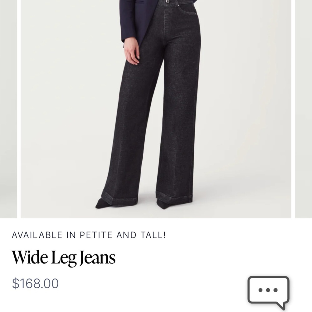 NWT SPANX Tall Wide Leg Jean